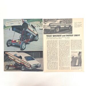 Vintage Chevrolet Chevy II Mike Burkhart Texas Quickest Fastest Funny Car Promo